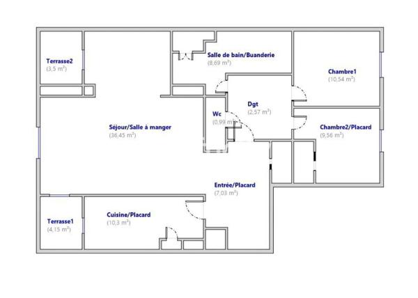 Appartement
         3 pièces
        - 89 m² Exclusivité 665 000 € *