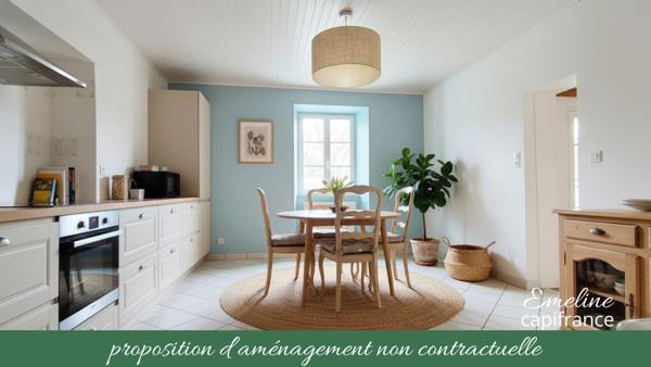 Maison de plain-pied 96 m² avec dépendance, jardin clos