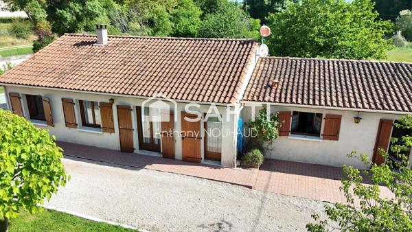 Maison plain-pied, 4ch, Séjour, Garage, Piscine