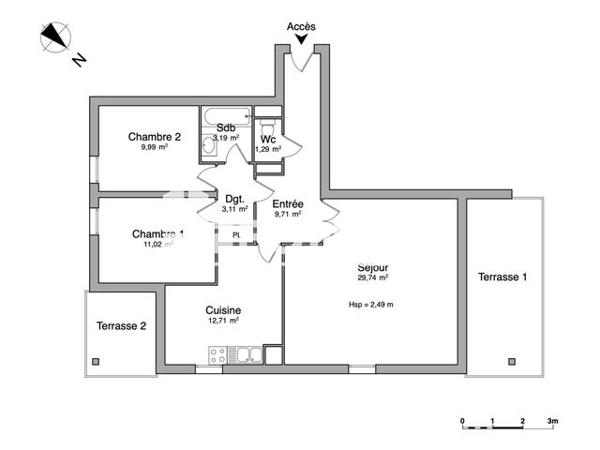 Location Appartement 4 pièces 80.68 m² - 142 RUE DE MARLY Montigny Les Metz 57950