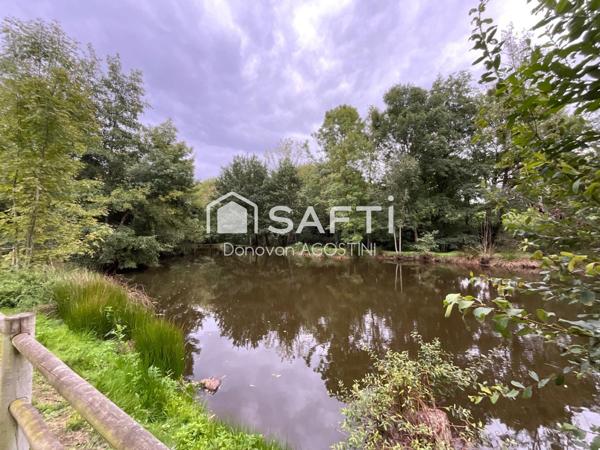 Maison avec étang en plein centre de Dompierre