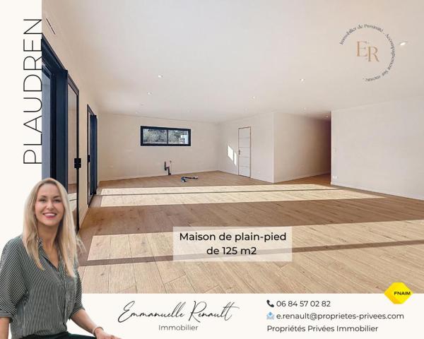 « L'Essentielle » Maison contemporaine de PLAIN-PIED de 125M², 5 pièces, 3 chambres PLAUDREN