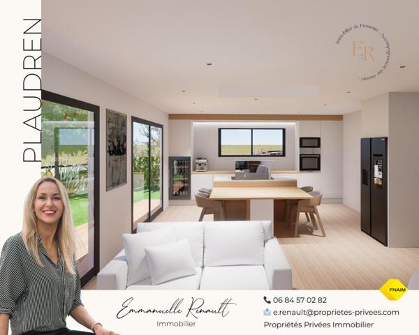 « L'Essentielle » Maison contemporaine de PLAIN-PIED de 125M², 5 pièces, 3 chambres PLAUDREN