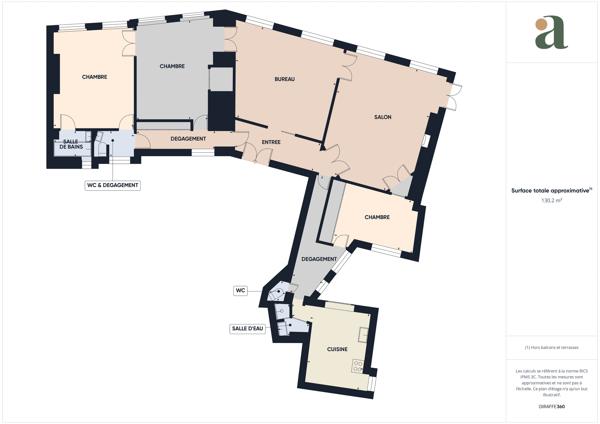 Vaste appartement de charme, Élégance parisienne 130 m², 5 pièces Paris 10 (Porte Saint-Denis)