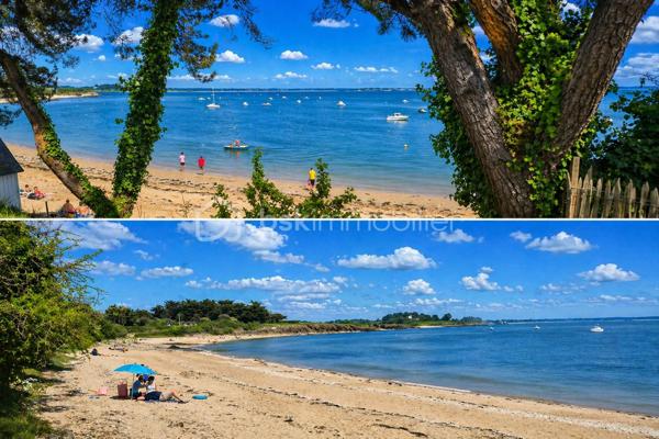 Et si vos journées débutaient au rythme des vagues pour s’achever face à un coucher de soleil …
À Ambon, à proximité immédiate de Damgan et à seulement 20 minutes de Vannes, découvrez cette maison contemporaine de 109 m² offrant  un cadre de vie rare entre confort moderne et environnement privilégié avec vue sur l’océan.

Pensée pour profiter pleinement de la lumière et du panorama, la maison adopte une architecture inversée particulièrement agréable au quotidien.
À l’étage, la pièce de vie constitue le cœur de la maison avec une cuisine contemporaine ouverte, un salon lumineux et un accès direct à une terrasse tournée vers l’horizon, idéale pour profiter des couchers de soleil.
Au rez-de-jardin, l’espace nuit s’organise autour de :
- d’une suite parentale avec salle d’eau et WC indépendant,
une chambre avec salle d’eau privative,
deux chambres supplémentaires
une salle d’eau indépendante et des WC
Toutes les chambres disposent d’un accès direct au jardin, offrant confort et indépendance.
À l’extérieur, le terrain d’environ 2500 m² constitue un véritable écrin de verdure à proximité immédiate du littoral. Vous profiterez de vastes espaces extérieurs offrant de nombreuses possibilités d’aménagement
RARE sur le secteur : la propriété dispose également d’environ 300 m² de terrain constructible un véritable atout pour envisager un projet complémentaire ou valoriser encore davantage le bien .

Performance et confort :
• DPE A/A
• Pompe à chaleur avec chauffage au sol
• Menuiseries aluminium
• Raccordement au tout-à-l’égout
• Construction 2024 sous garantie décennale

Que ce soit pour une résidence principale, une maison de vacances ou un investissement locatif saisonnier, cette propriété réunit tous les critères recherchés : vue mer, volumes, extérieur généreux et fort potentiel de rentabilité grâce à sa proximité avec les plages et Damgan.
Un lieu de vie rare où l’on profite pleinement du littoral breton.