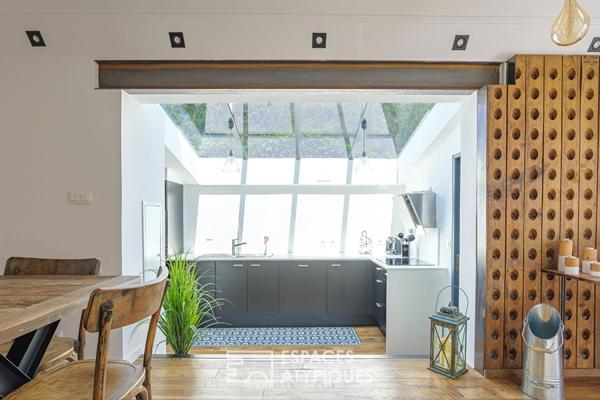 Maison rénovée avec patio et spa