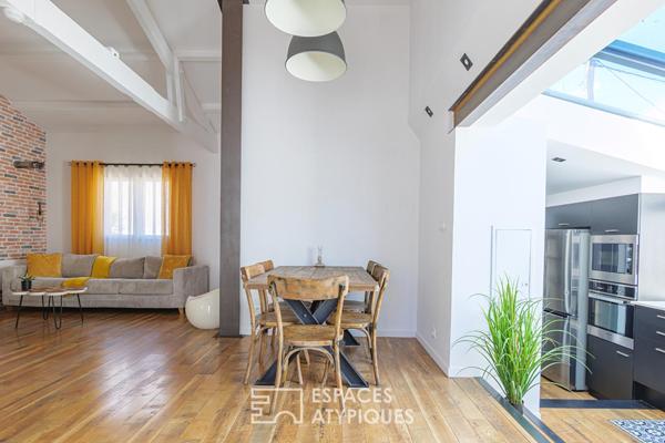 Maison rénovée avec patio et spa