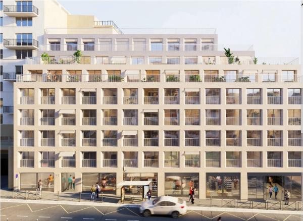 Studio neuf à vendre PARIS 17, surface habitable 37.70 m2