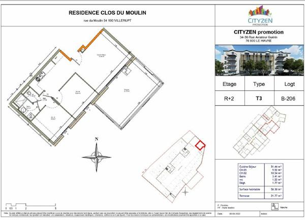 Maison à vendre    2 pièces • 58 m2 Villerupt
