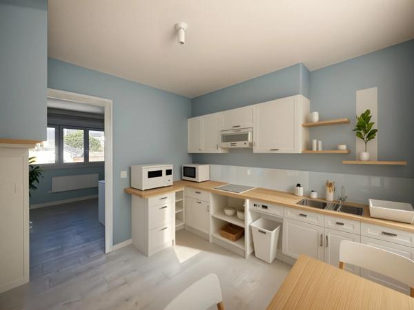 Saint-Nazaire Centre : Studio - T1 Bis Lumineux avec Parking privé – Emplacement N°1