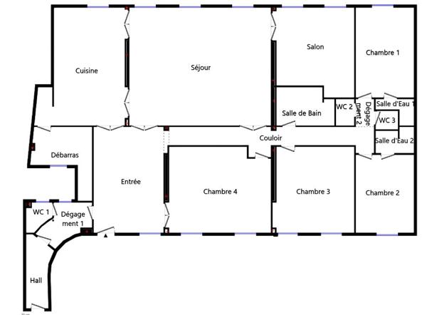A vendre -  appartement - 214 m²  - Paris - 75008 - Saint Philippe du Roule