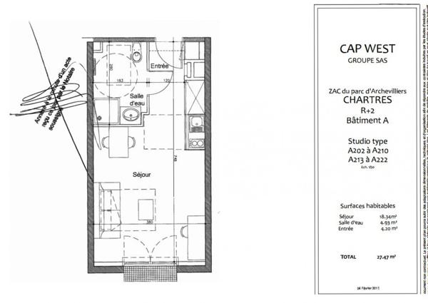 INVESTISSEMENT LOCATIF – CHARTRES – Résidence d'Affaires Cap West Chartres* - 8.74% de rentabilité