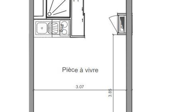 Appartement à vendre    1 pièce • 19,71 m2 Saint-Jean-de-la-Ruelle