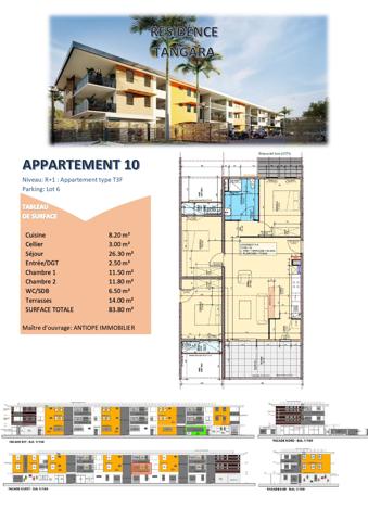 Appartements T4 avec terrasse dans résidence neuve