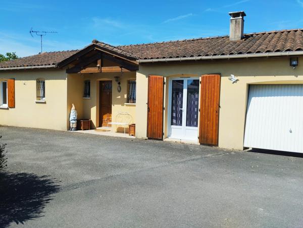 A VENDRE - PAVILLON DE PLAIN PIED 87M² AVEC GRAND TERRAIN SANS VIS A VIS