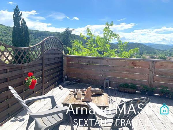 VILLA 4F, 93M² HAB, 3 CH, GITE EN RDC, GARAGE, JARDIN, TERRASSES, BELLE VUE IMPRENABLE
