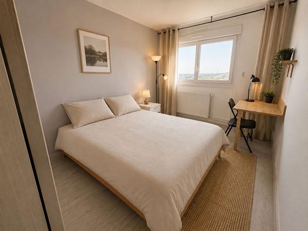 Appartement 4 pièces à vendre à Angers - La Roseraie, 12ème étage avec vue dégagée