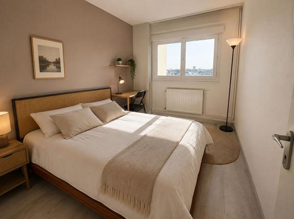 Appartement 4 pièces à vendre à Angers - La Roseraie, 12ème étage avec vue dégagée