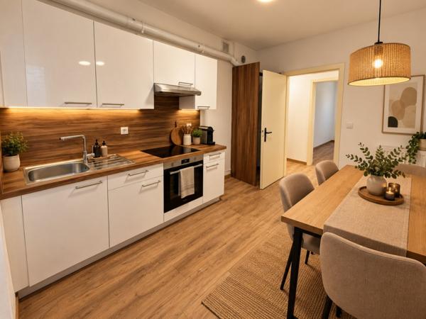Guebwiller – Appartement T3 rénové à neuf, avec cave et extérieur partagé