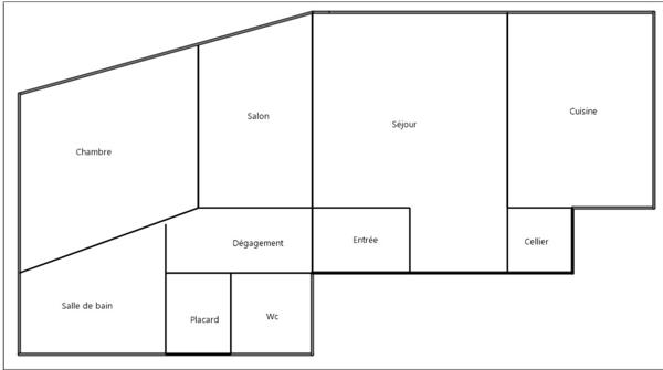 Appartement 3 pièces 59.8 m2