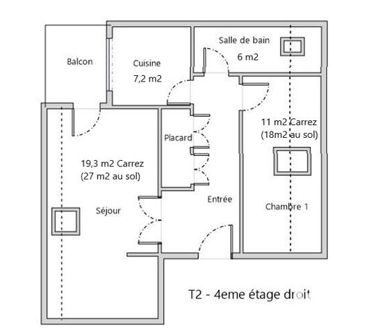 Appartement à vendre 2 pièces 50 m² Stiring-Wendel