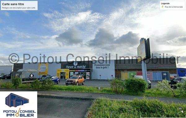 LOCAUX COMMERCIAUX À LOUER DANS LA ZONE MENDÈS FRANCE À NIORT 1300 M2