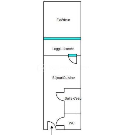 Appartement de 19,88 m²