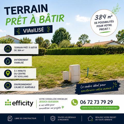 Terrain
        
        - 384 m² 77 960 € *