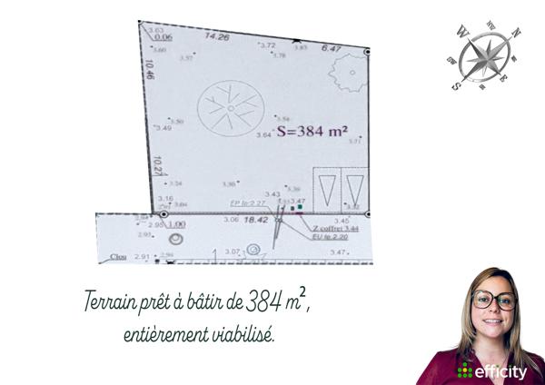 Terrain
        
        - 384 m² 77 960 € *