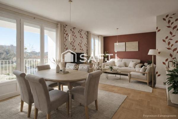 EXCLUSIVITÉ – T5 91 m² balcon, garage et cave – Reims Clémenceau