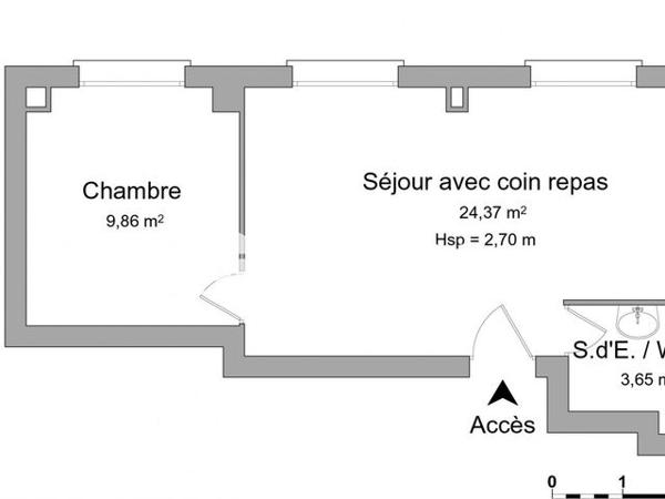 Location Appartement 2 pièces 37.88 m² - 2 RUE BOURGNEUF Saint-etienne 42000