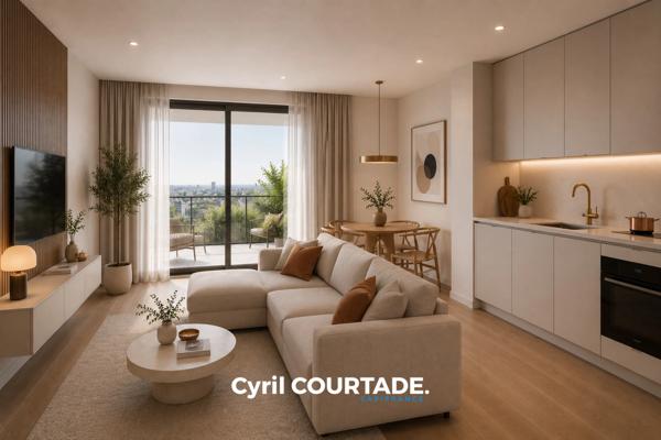 Lattes, Dpt Hérault (34), Appartement d'exception 2 pièces avec terrasse panoramique