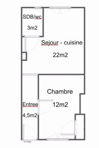 Appartement 42m² - T2 - LYON 5EME - 5mn à pied de Perrache
