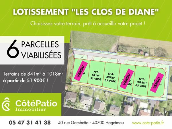 terrain 0 pièces 1018m² à vendre à Hagetmau