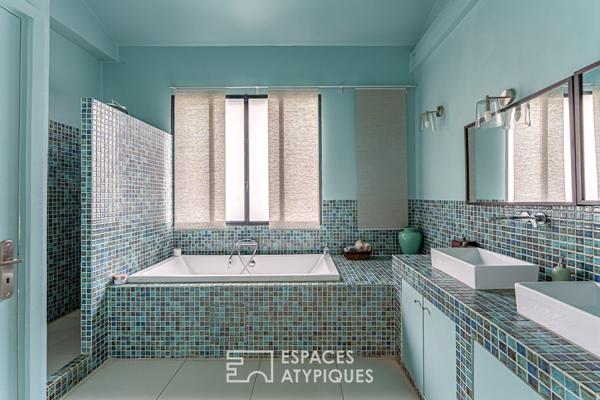 Ancien atelier de mécanique transformé en loft à usage mixte, quartier Gambetta.