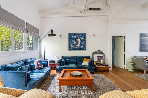 Ancien atelier de mécanique transformé en loft à usage mixte, quartier Gambetta.