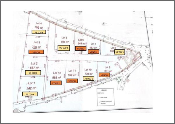 Terrain à construire sur les hauteurs d'Artonne - 742 m² dans petit lotissement