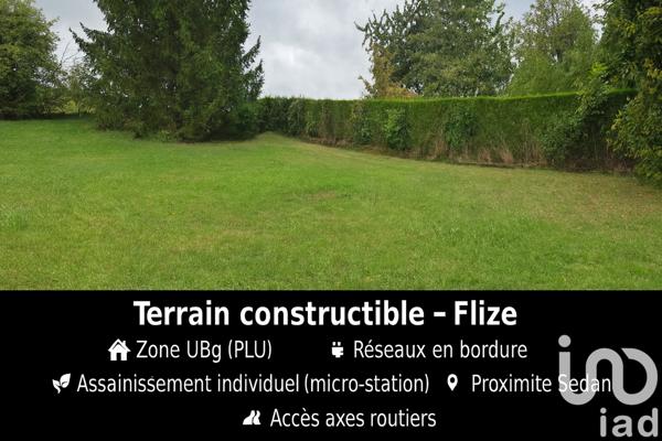 Terrain à vendre 1 000 m² Flize