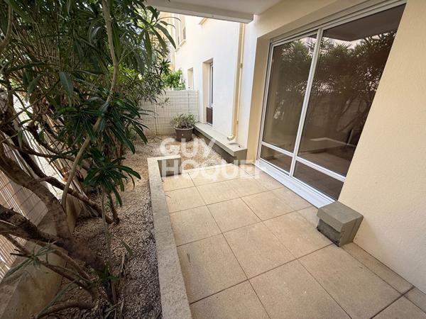 Appartement  F2, 40 m² avec terrasse et jardin + parking. EXCLUSIVITE - A vendre à Perpignan (66000) quartier Saint-Martin.