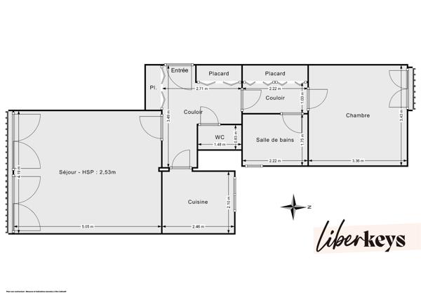 Appartement T2 - Parking + Cave - Cergy