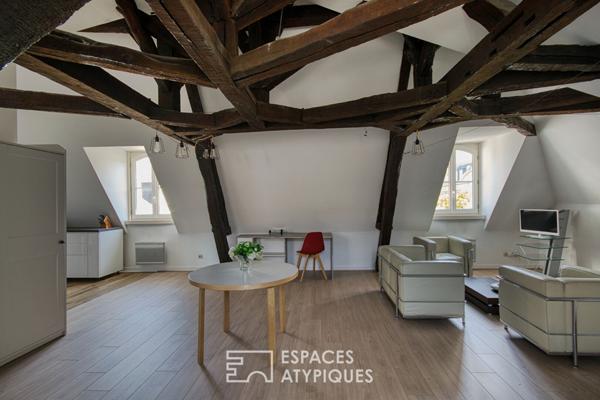 Appartement de charme sous les combles dans le centre historique d’ Amiens