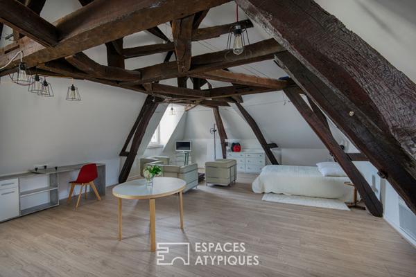 Appartement de charme sous les combles dans le centre historique d’ Amiens