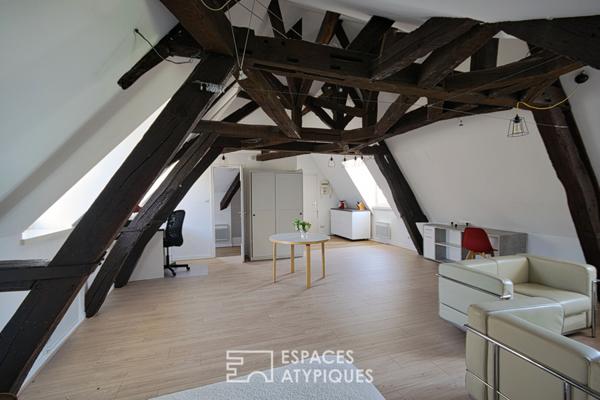 Appartement de charme sous les combles dans le centre historique d’ Amiens