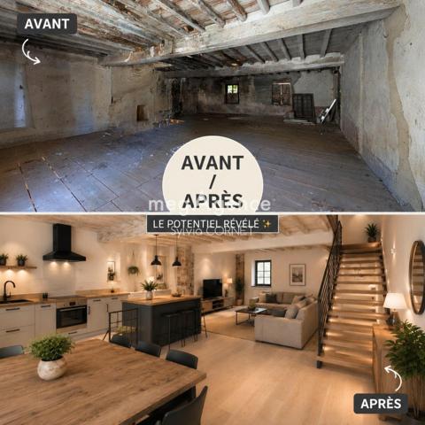 Maison à AMBERIEU-EN-BUGEY, 01500 - 2 pièces 210m²