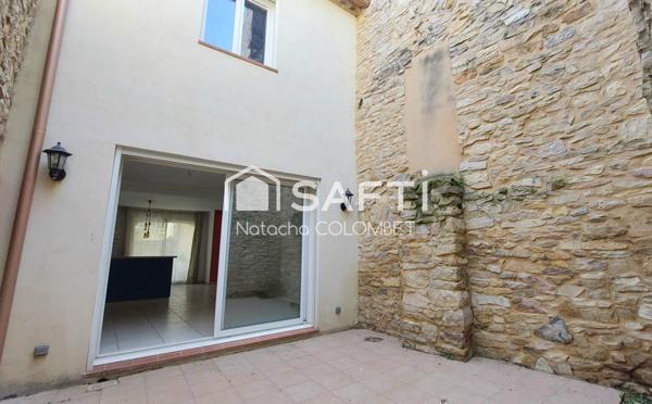 Maison de village lumineuse & patio intimiste