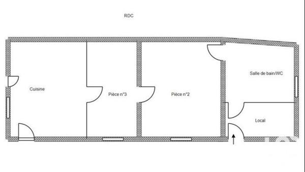 Maison rustique 3 pièces de 53 m² à Martizay (36220)