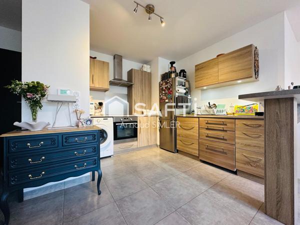 Appartement de type T2 en rez de jardin vendu loué.