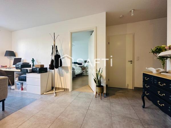 Appartement de type T2 en rez de jardin vendu loué.