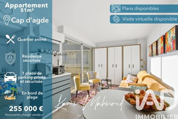 Appartement à vendre 3 pièces 45 m² Agde