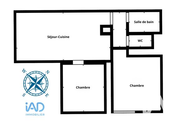 Appartement à vendre 3 pièces 45 m² Agde